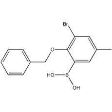 2-Benzyloxy-3-bromo-5-methylphenylboronic acid