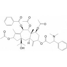 10-Benzoyloxy-5-3'-dimethylamino-3'-phenyl)propannoxy-1-hydroxy-7,9,13-triacetoxy-11(151)-abeo-taxa-4(20),11-die