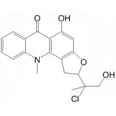 2-(1-Chloro-2-hydroxy-1-methylethyl)-1,11-dihydro-5-hydroxy-11-methylfuro-[2,3-c]acridin-6(2H)-one