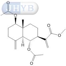 1,6-Diacetoxy-4(15),11(13)-eudesmadien-12-oic acid methyl ester