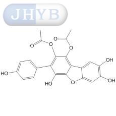 1,2-Diacetoxy-4,7,8-trihydroxy-3-(4-hydroxyphenyl)dibenzofuran